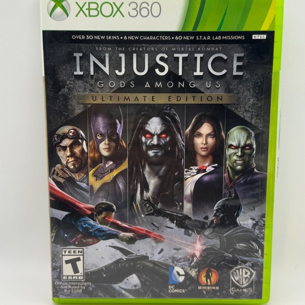 Injustice Gods Among Us Ultimate Edition Xbox 360 DC Comics Fighting Game